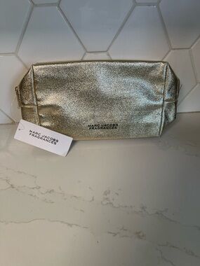Marc Jacobs Metallic Gold Fragrances Cosmetic Pouch